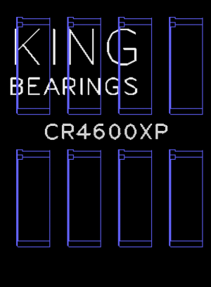 Mini Cooper S R50 Performance Rod Bearings - King Engine Bearings - Trimetal pMax Black - `02-`08