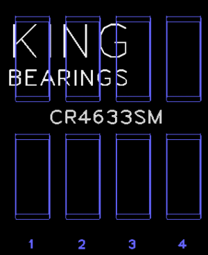 Mini Cooper Connecting Rod Bearing Set - King Engine Bearings - Size +.5mm Undersize, Bimetal (Strengthened Aluminum) - `07-`12