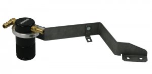 Mini Cooper S Oil Catch Can - Moroso - Small Body Billet Aluminum - Black - `07-`14
