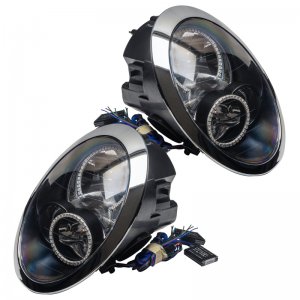 Mini Cooper/S Headlight Assemblies - ORACLE Lighting - SMD Pre-Assembled Headlights, ColorSHIFT - No Controller - `05-`08