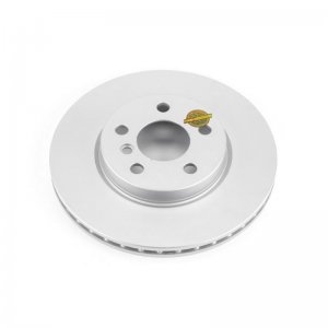 Mini Cooper Brake Rotor (1) - Front - PowerStop - Evolution High Carbon Geomet Coated - Silver - 2014