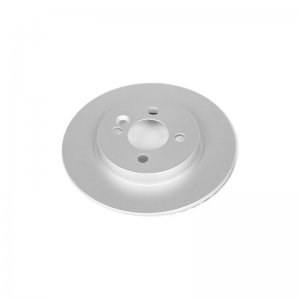 Mini Cooper Brake Rotor(1) - Front - PowerStop - Evolution High Carbon Geomet Coated - Silver - `08-`09