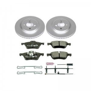 Mini Cooper Brake Kit - Front - PowerStop - Genuine GEOMET Coated Rotors + ECE-R90 Certified Pads - `02-`06