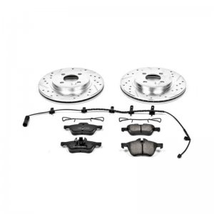 Mini Cooper Brake Kit - Front - PowerStop - Drilled & Slotted Rotors + Carbon-Fiber Ceramic Pads - `02-`06