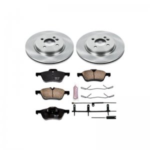 Mini Cooper Brake Kit - Front - PowerStop - Autospecialty Rotors + Z17 Evolution Plus Ceramic Pads - `02-`06