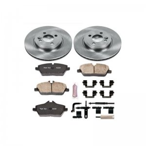 Mini Cooper Brake Kit - Front - PowerStop - Z17 Evolution Plus + Autospecialty Rotors - `07-`10