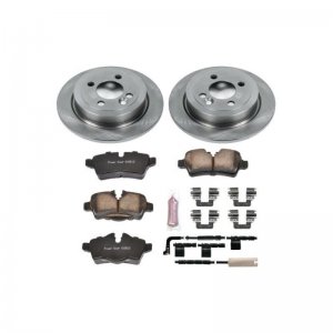 Mini Cooper Brake Kit - Rear - PowerStop - Autospecialty Rotors + Z17 Evolution Plus Ceramic Pads - `07-`10