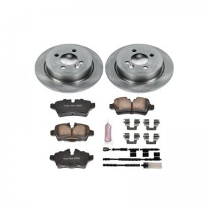 Mini Cooper Brake Kit - Rear - PowerStop - Autospecialty Rotors + Z17 Evolution Plus Ceramic Pads - `11-`16