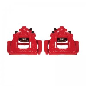 Mini Cooper Brake Calipers - Front - PowerStop - Red Powder Coated - Red - `02-`06