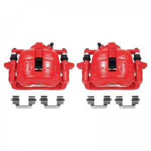 Mini Cooper Brake Calipers - Front - PowerStop - Floating Caliper with Bracket - Red - `07-`16