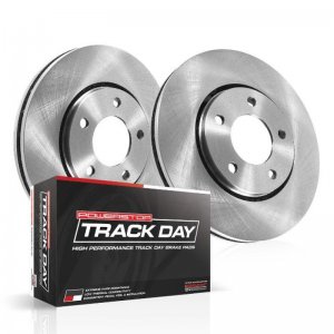 Mini Cooper Brake Kit - Front - PowerStop - Autospecialty Rotors + Track Day Pads - `11-`16