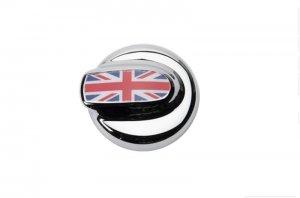 Mini Cooper Countryman Fuel Tank Door Cover - Putco - Union Jack - Chrome - `11-`13