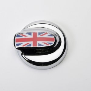 Mini Cooper Countryman Fuel Tank Door Cover - Putco - Union Jack - Chrome - `11-`13