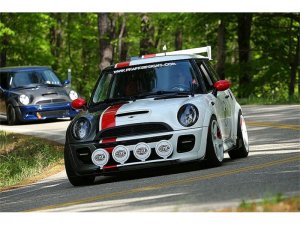 Mini Cooper Headlights - SPYDER - Projector DRL - Black - `02-`06