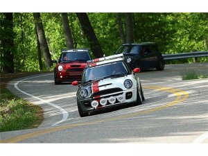 Mini Cooper Headlights - SPYDER - Projector DRL - Black - `02-`06