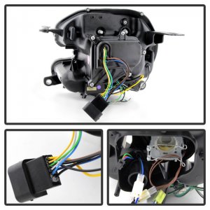 Mini Cooper Headlights - SPYDER - Projector, Xenon/HID, DRL - Black - `10-`12