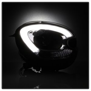 Mini Cooper Countryman Headlight Set - SPYDER - LBDRL Projector - Black - `11-`15