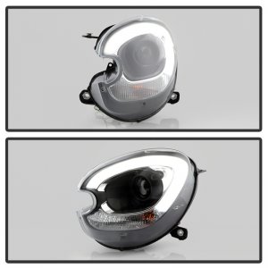 Mini Countryman Headlight Set - SPYDER - Spyder Signature Series, Xenon/HID, Projector - Black - `11-`16