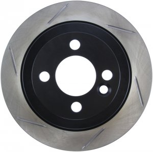 Mini Cooper Brake Rotor (1) - Rear Right - Stoptech - Slotted Sport Rotors - Black - `07-`09