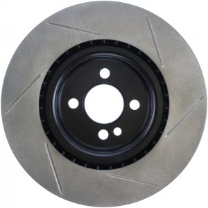 Mini Cooper Brake Rotor (1) - Front Right - Stoptech - Slotted Sport - Black - `09-`15