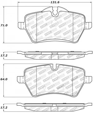Mini Cooper Brake Pads - Front - Stoptech - Sport - `06-`16