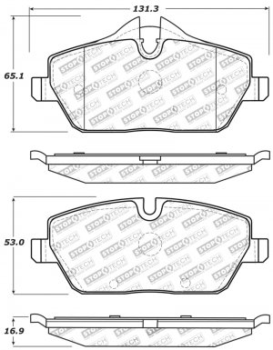 Mini Cooper Brake Pads - Stoptech - Sport - `07-`16