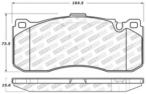 Mini Cooper Brake Pads - Front - Stoptech - Sport - `12-`14