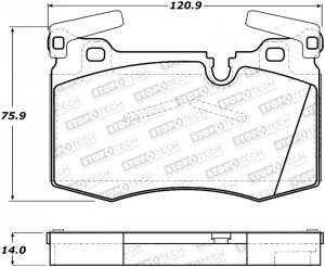 Mini Cooper Brake Pads - Front - Stoptech - Sport with Shims and Hardware - `09-`16