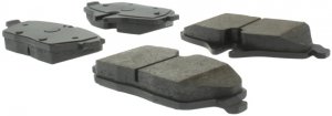 Mini Cooper Brake Kit - Front - Stoptech - Drilled/Slotted C-Tek Silver Rotors + Centric Premium Pads - Silver - `07-`16