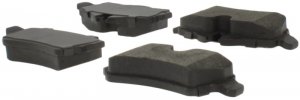 Mini Cooper Brake Kit - Rear - Stoptech - Drilled/Slotted C-Tek Rotors + Centric Premium Pads - Silver - `07-`16