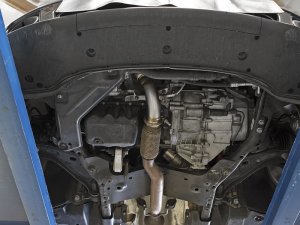 MINI Cooper S (R56) Performance Exhaust - aFe - Twisted Steel Down Pipe 2-1/2 IN 304 Stainless Steel w/ Cat - `07-`13