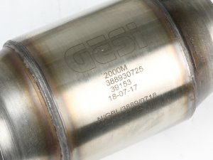 MINI Cooper S (R56) Performance Exhaust - aFe - Twisted Steel Down Pipe 2-1/2 IN 304 Stainless Steel w/ Cat - `07-`13