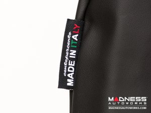 MINI Cooper Gear Shift Boot - Black Leather W/ Red Stitching