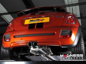 MINI Cooper S Cat-Back Exhaust System by Milltek - Twin GT80 Round Tailpipes (R56 / R58 Models)