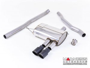 MINI Cooper S 2.0 Cat-back Exhaust system by Milltek - Non-Resonated - Black Cerakote Tips (F56 Models)