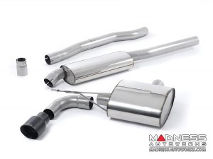 MINI Cooper 1.5T Cat-back Exhaust system by Milltek - Resonated - Cerakote BlackTips (F56 Models)