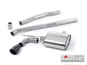 MINI Cooper 1.5T Cat-back Exhaust system by Milltek - Non-Resonated - Cerakote Black Tips (F56 Models)