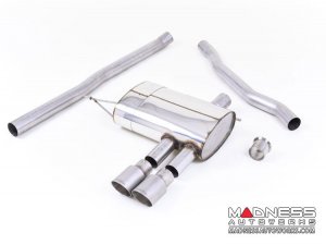 MINI Cooper S 2.0 Cat-back Exhaust system by Milltek - Non-Resonated - Titanium Tips (F56 Models)