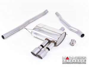 MINI Cooper S 2.0 Cat-back Exhaust system by Milltek - Non-Resonated - Polished Tips (F56 Models)