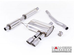 MINI Cooper S 2.0 Cat-back Exhaust system by Milltek - Resonated - Polished Tips (F56 Models)
