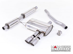 MINI Cooper S 2.0 Cat-back Exhaust system by Milltek - Resonated - Titanium Tips (F56 Models)