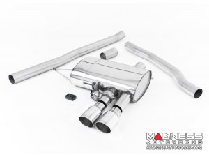 MINI Cooper S 2.0 Cat-back Exhaust system by Milltek - ValveSonic Non-Resonated - Polished Tips (F56 Models)