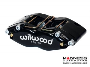 MINI Cooper Brake Conversion Kit - Wilwood Dynapro 4 Piston Front Brake Kit (Black Powder Coat Calipers / SRP Drilled & Slotted Rotors) (R55 / R56 / R57 Model)