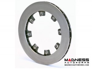 MINI Cooper Brake Conversion Kit - Wilwood Rear Brake Upgrade Kit (Red Powder Coated Calipers / Plain Face Rotors) (R55 / R56 / R57 Model)