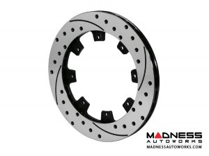 MINI Cooper Brake Conversion Kit - Wilwood Dynapro 4 Piston Front Brake Kit (Red Powder Coat Calipers / SRP Drilled & Slotted Rotors) (R55 / R56 / R57 Model)