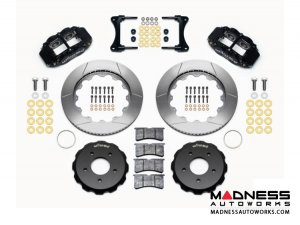 MINI Cooper Brake Conversion Kit - 12.88" Rotors - Wilwood Superlite 6R 6 Piston Front Brake Upgrade Kit (Black Powder Coated Calipers / GT Slotted Rotors)