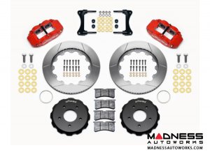 MINI Cooper Brake Conversion Kit - 12.88" Rotors - Wilwood Superlite 6R 6 Piston Front Brake Upgrade Kit (Red Powder Coated Calipers / GT Slotted Rotors)