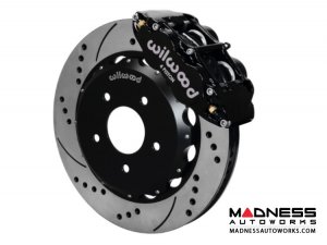 MINI Cooper Brake Conversion Kit - 12.88" Rotors - Wilwood Superlite 6R 6 Piston Front Brake Upgrade Kit (Black Powder Coated Calipers / SRP Drilled & Slotted Rotors)