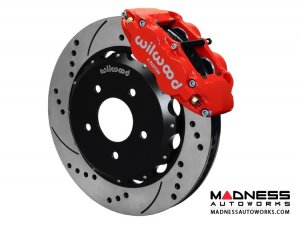 MINI Cooper Brake Conversion Kit - 12.88" Rotors - Wilwood Superlite 6R 6 Piston Front Brake Upgrade Kit (Red Powder Coated Calipers / SRP Drilled & Slotted Rotors)