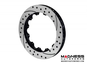 MINI Cooper Brake Conversion Kit - 12.88" Rotors - Wilwood Superlite 6R 6 Piston Front Brake Upgrade Kit (Black Powder Coated Calipers / SRP Drilled & Slotted Rotors)